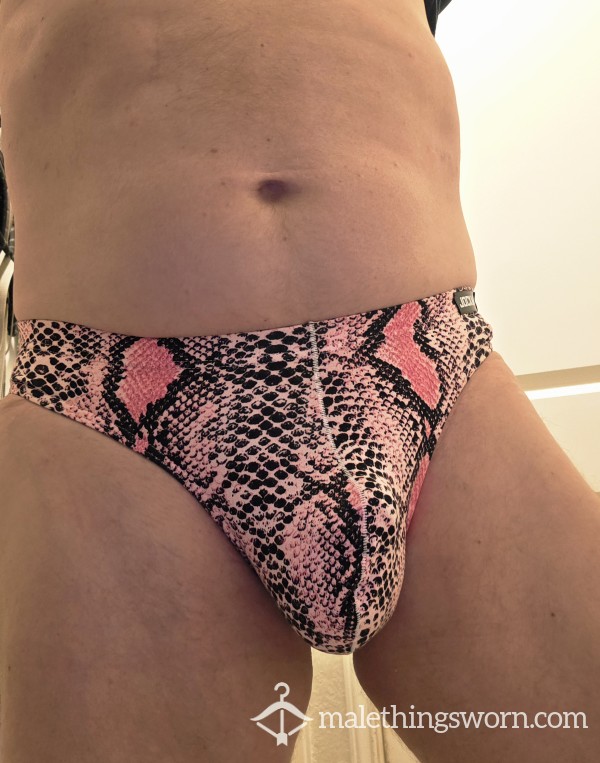 Hot Pink Snakeskin Underwear