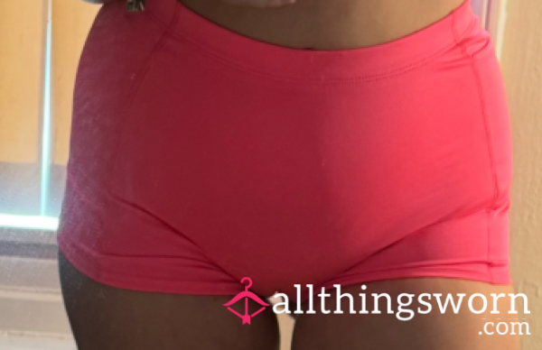 HOT PINK SPANDEX SHORTS 😍💗