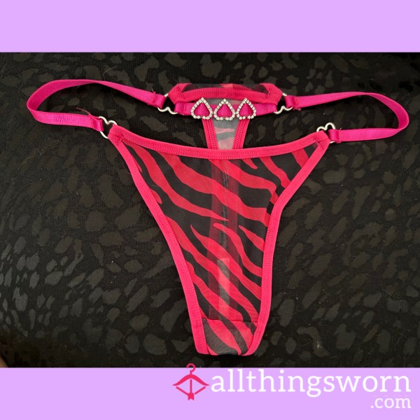 Hot Pink Zebra G String