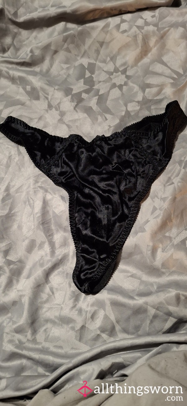 Hot S**y Black G String. Hardly Worn But Willing To Wear For You 😘
