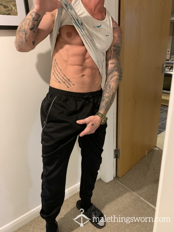 Hot S**y Ripped Males Worn Gym Vest, Hot And Sweaty