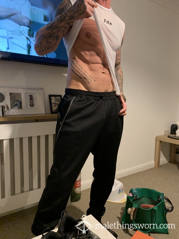 Hot S**y Sweaty Ripped Males Worn Gym Vest