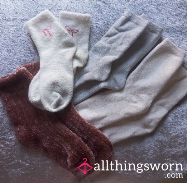 Hot, Sweaty And Stinky Socks, All Worn 24 Hours Each.