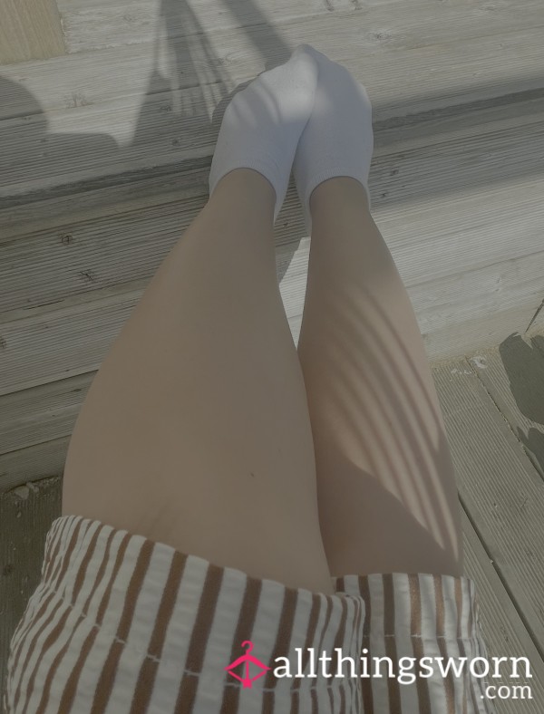 Hot, Sweaty White Ankle Socks