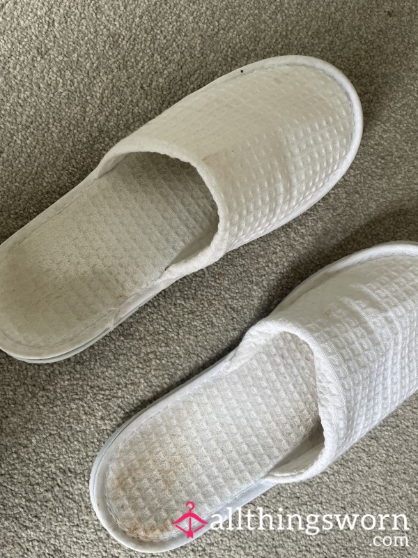 Hotel Slipper Very Well Worn