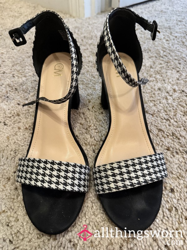 Houndstooth Pattern Heels