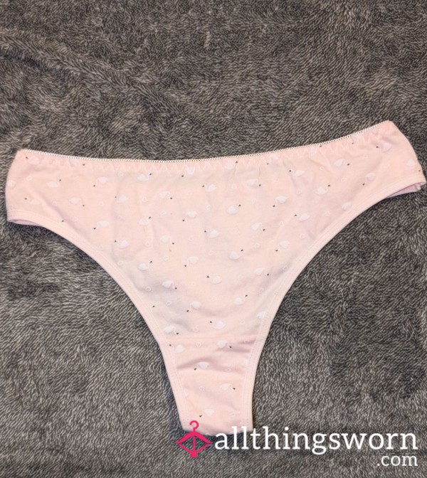 (HS) Pink With Stars Thongs