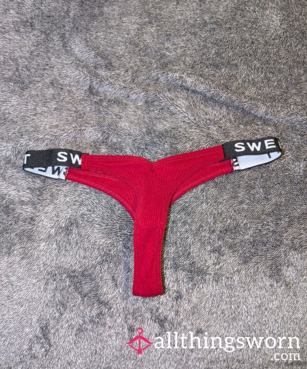 (HS) Sweet Red Thongs