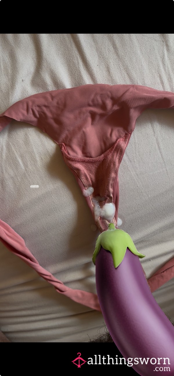 Hubby C*ms On Dirty Thong