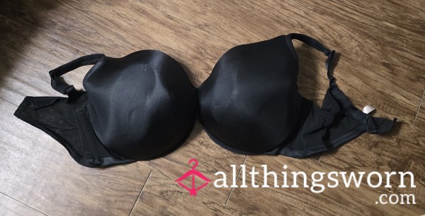 Huge BBW Size 50G Black Satin Bra