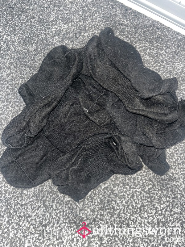 Huge Black Ankle Sock Bundle