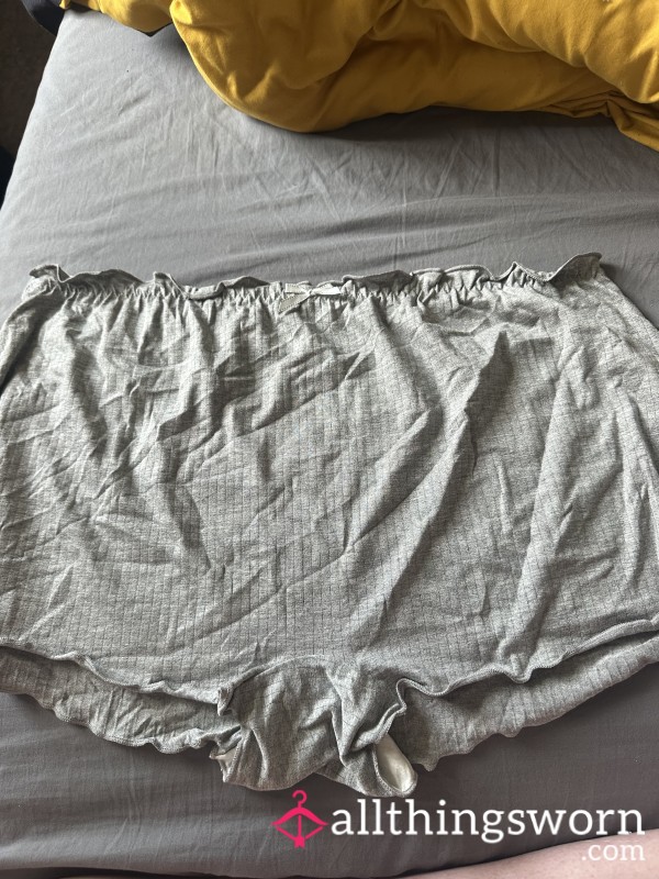 Huge Boy Short Panties 😈 - Grey