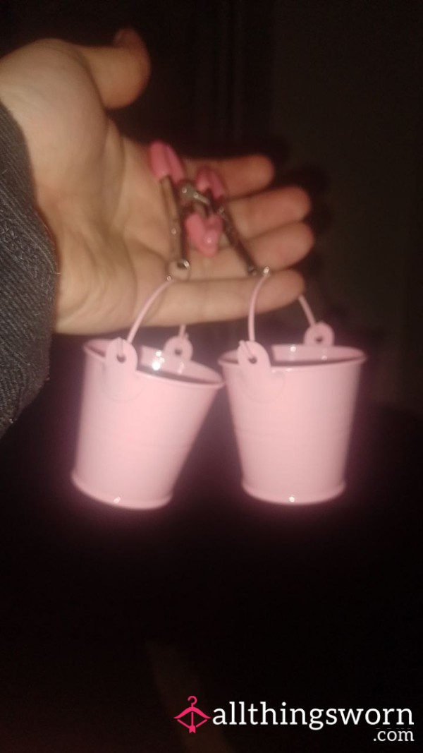 Huge Bucket Nipple Clamps 😝🤣💕