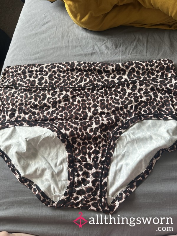 Huge Full Back Panties 😈 - Brown Leopard