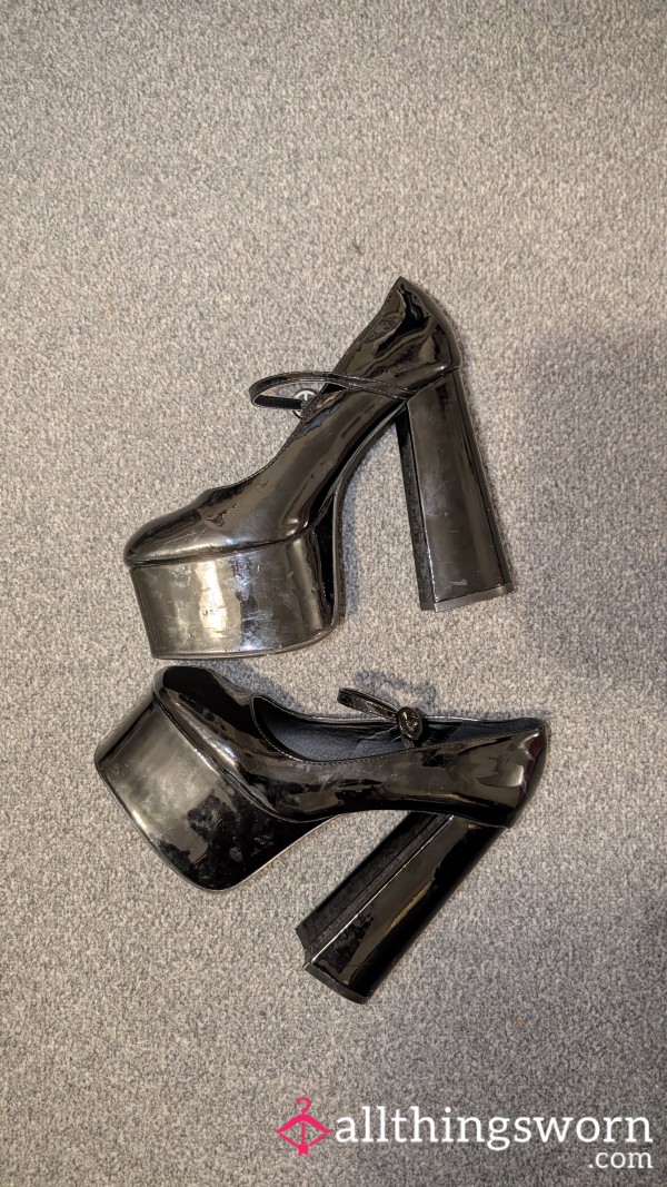 Huge Platform Heels All Worn