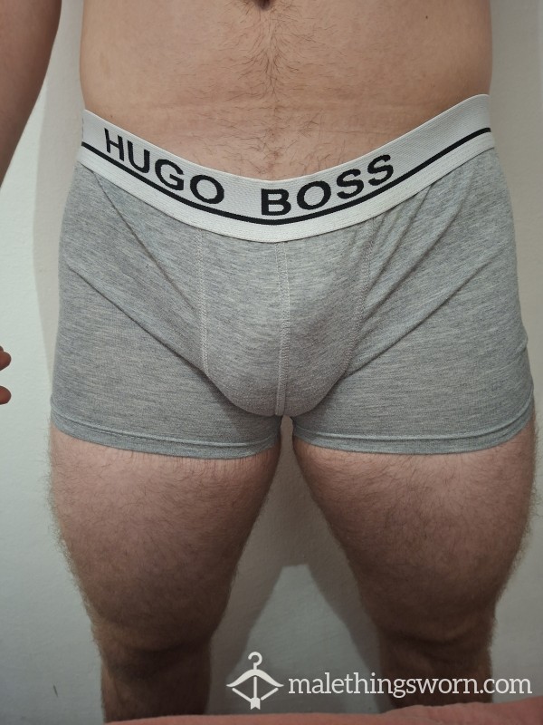Hugo Boss Grey Boxer 4 Days Worn🔥|Dirty|Wellworn