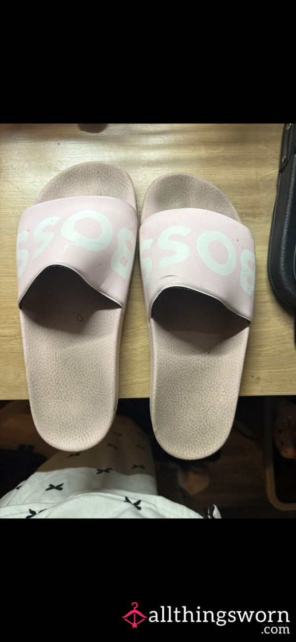 Hugo Boss Sliders Well Used