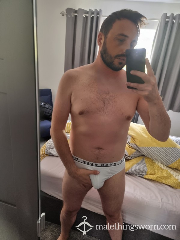 Hugo Boss White Briefs - Size M