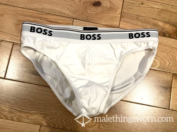 Hugo Boss White Hip Briefs (M) Ready To Be Customised For You!