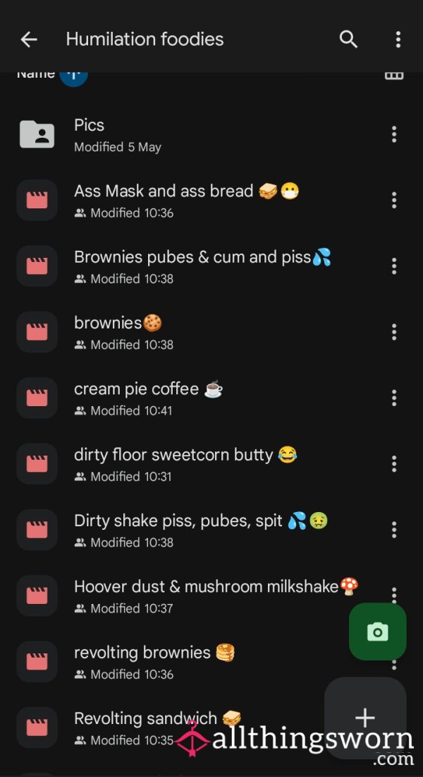 Humilation Food Drive 🤢😝😂🍪🥪🥗💦