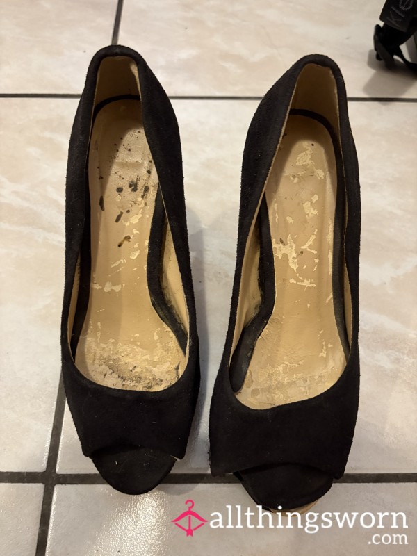 Humiliating DEVASTATED Black High Heels