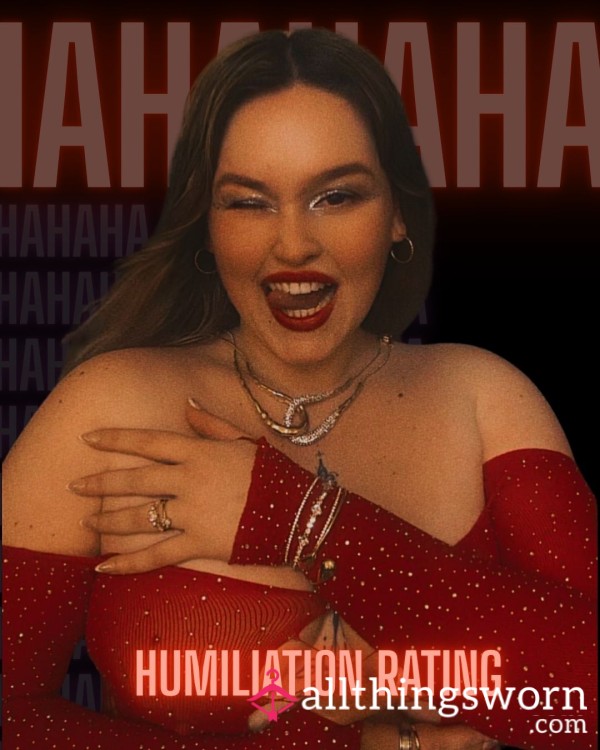 Humiliation D*ck Rating | Brutal & Unfiltered 📉 (Written / Audio / Video)