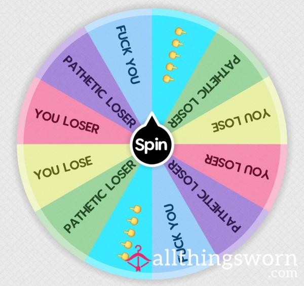 Humiliation Insult Wheel Spin
