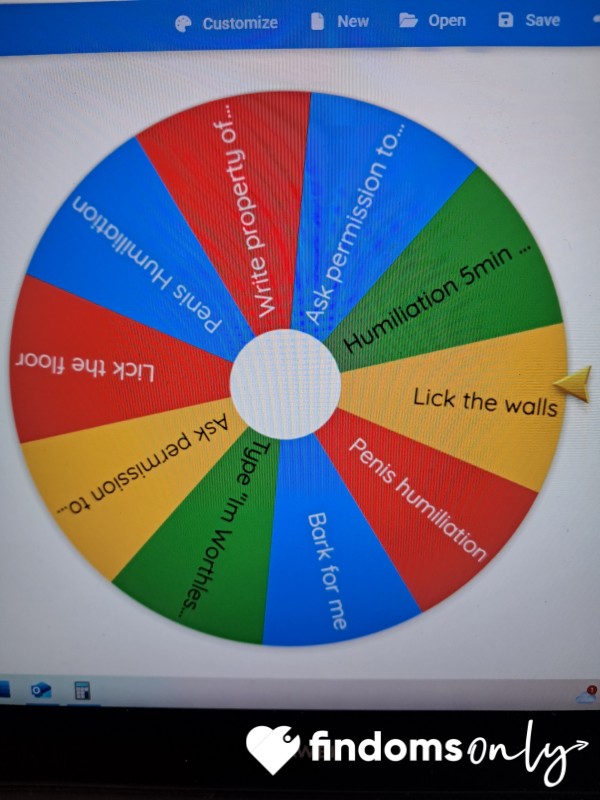 Humiliation Spin The Wheel