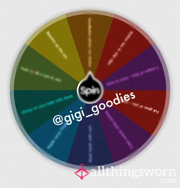 Humiliation Task Wheel