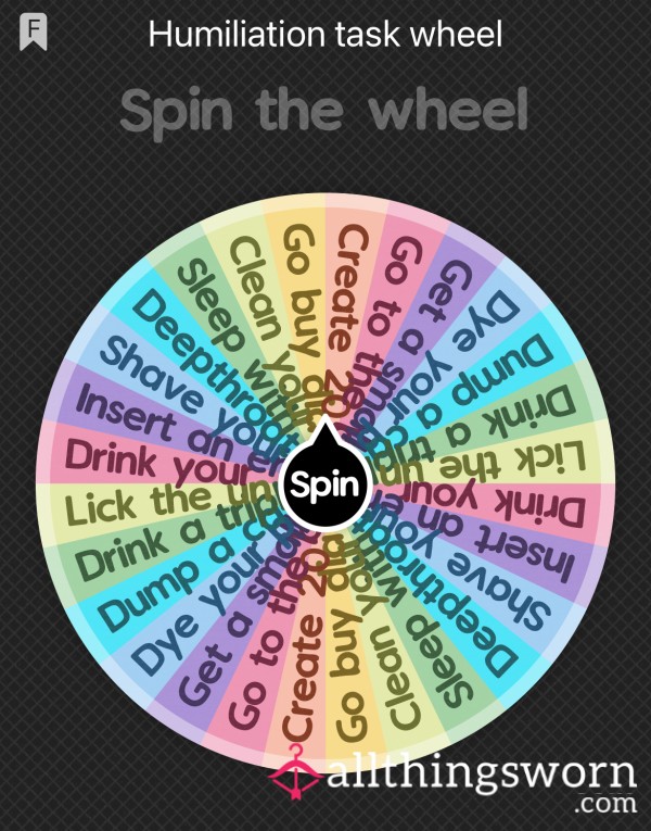 Humiliation Task Wheelspin
