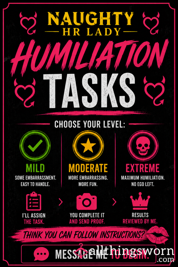 😈 Humiliation Tasks