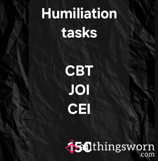 Humiliation Tasks