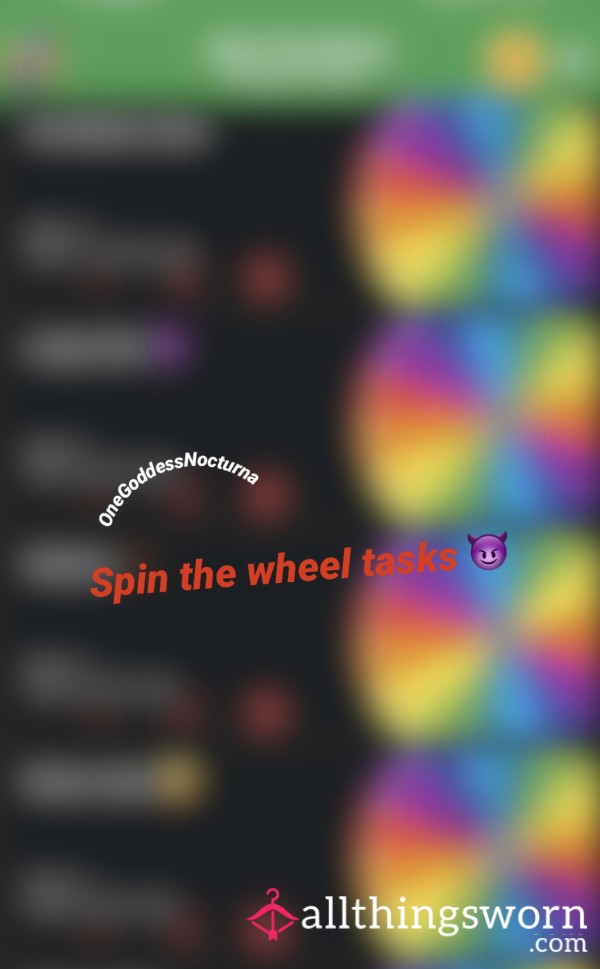 Humiliation Tasks Wheel (Cuckold,CBT, CEI, JOI)