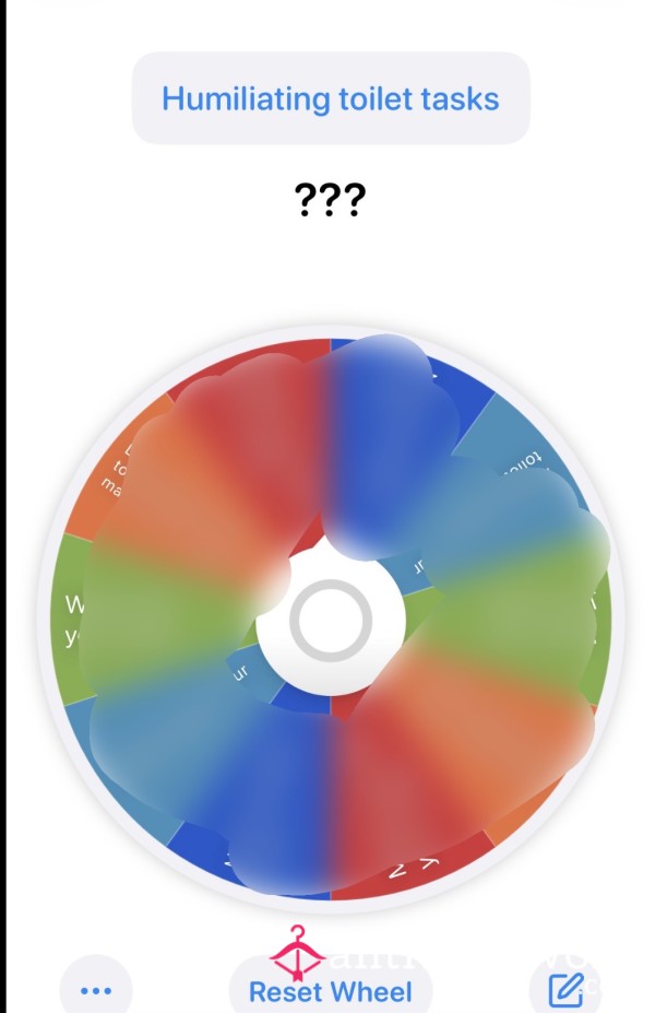 Humiliation 🚽tasks Wheel Spin