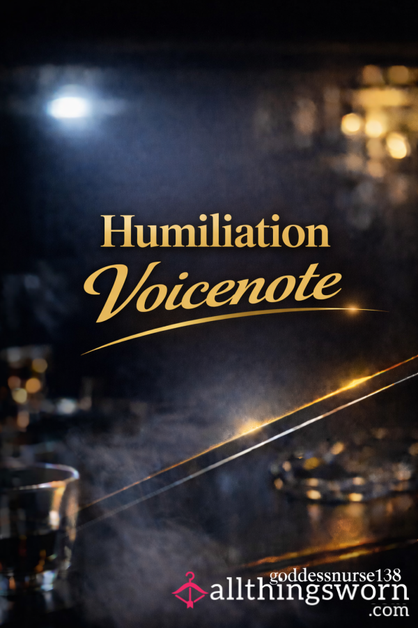 Humiliation Voice Note/text