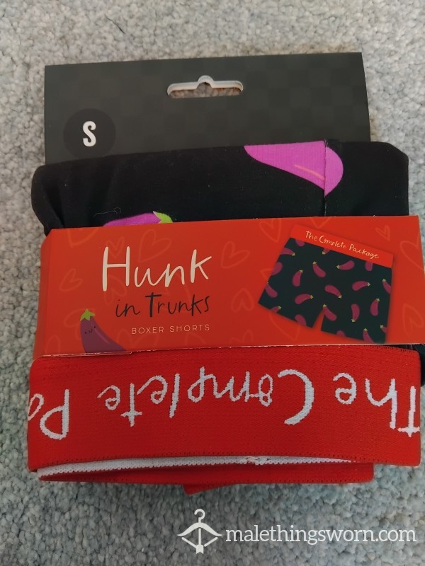 Hunk In Trunks Brand New Size S Novelty Boxer Shorts