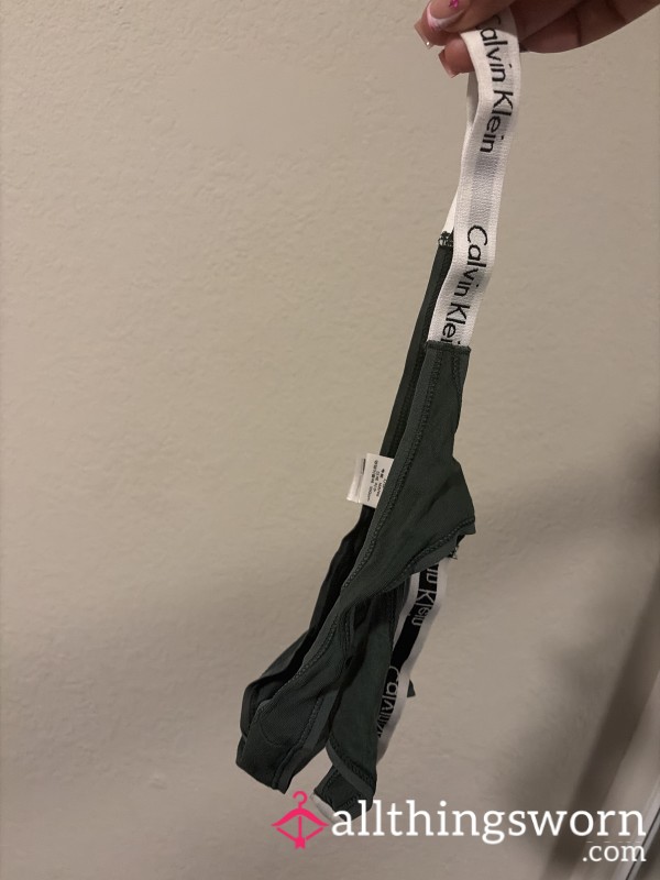 Hunter Green Calvin Klein Thong I Went On A Hot Hike In