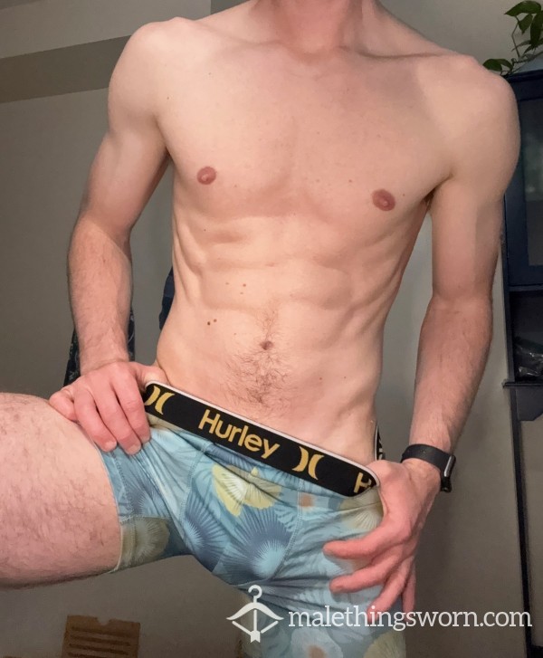 Hurley Boxer Briefs (Light Blue Flor*l)