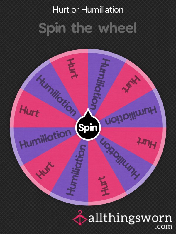 Hurt Or Humiliated? Let Mistress’s Wheel Decide