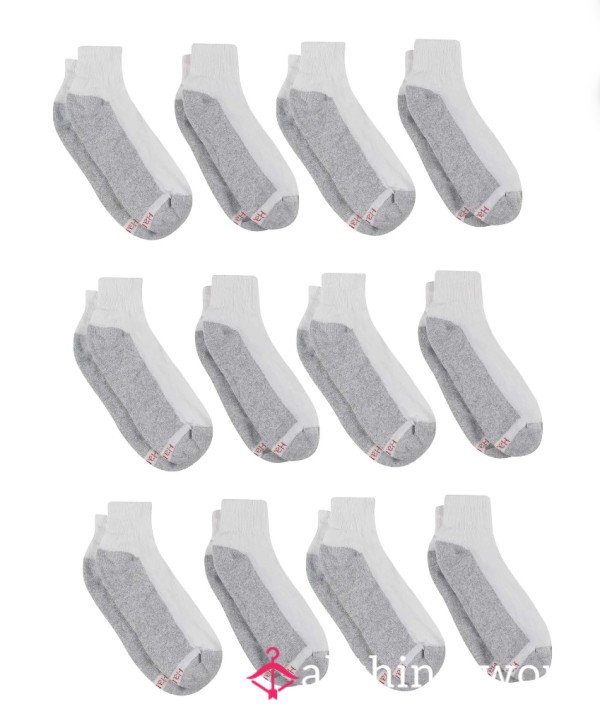 Husband Wear: Men's Socks (white/grey)