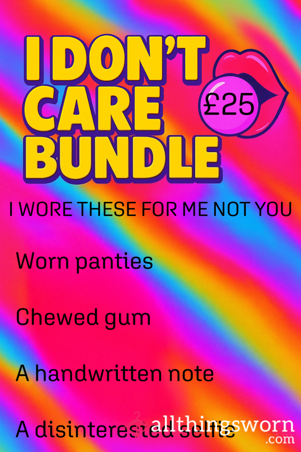 I DON'T CARE PANTY OFFER