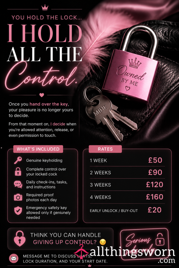 I Hold All The Control…