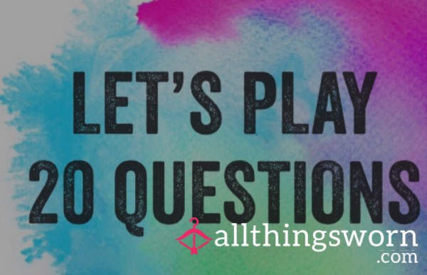 I Know You Want To Ask Me Something