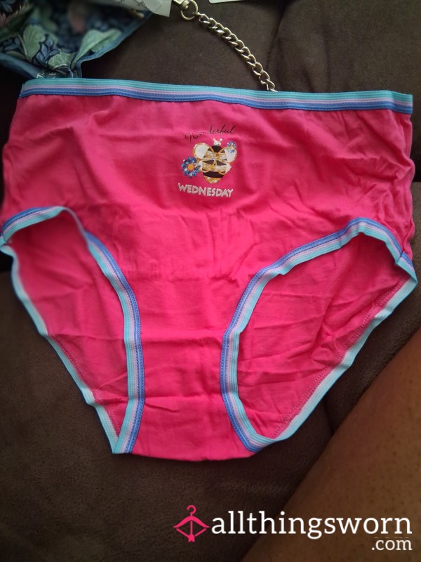 Pink New Wednesday Panties Tell Me What I Should In
