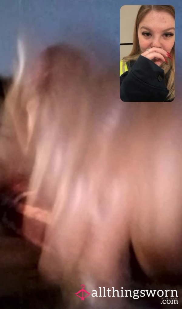 I Watch My BBC Husband C*m On Video Call While I’m In Public