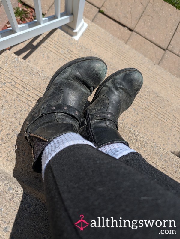 Well Worn Black Boots