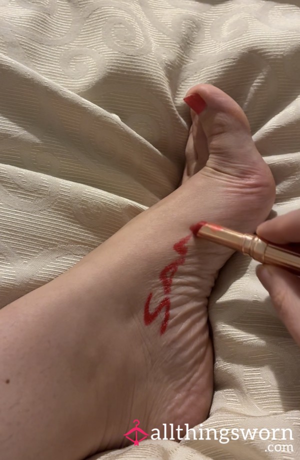 I Will Write Your Name On My Feet