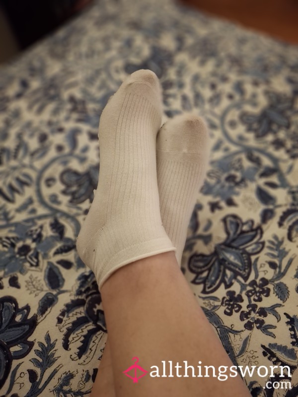I Wore These White Socks While Walking My Dog