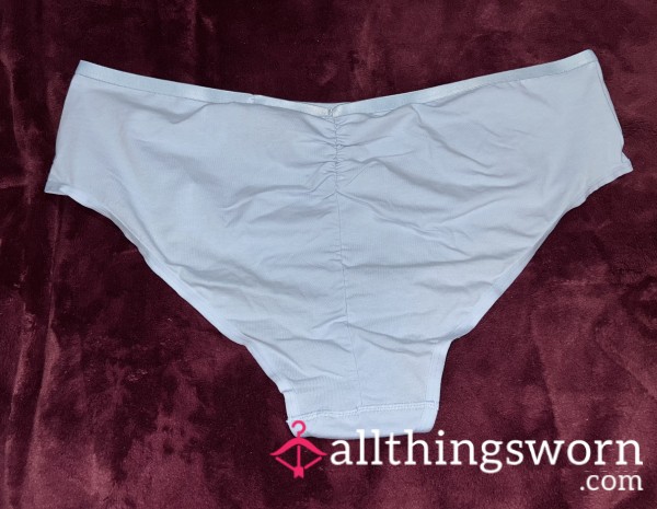 ~ICY BLUE SCRUNCH BACK COTTON CHEEKY PANTY~