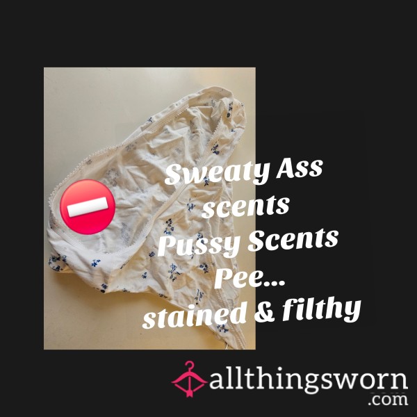 If You Like Filth... Then Message Me! Cotton Enthused Panties